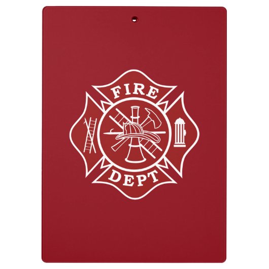 Klembord voor brandweerdienst (Achterkant)