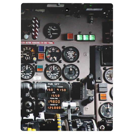 Klembord voor cockpit (Achterkant)