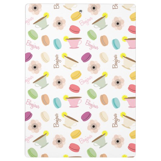 Klembord voor Frans voedselpatroon (Achterkant)