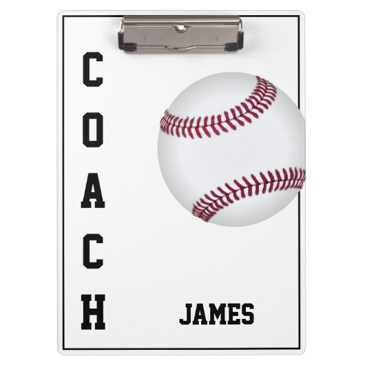 Klembord voor het klembord van de Baseball Coach (Voorkant)