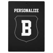 Klembord voor honkbaltrainers |  naam (Achterkant)