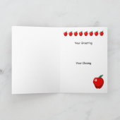 Klembord voor in ruste lesgevers Apples Kaart (Binnen)