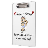 Klembord voor kinderverpleegkundigen in beer (Links)