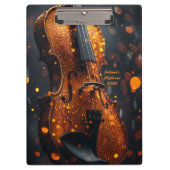 Klembord voor Muziekleraar Violinist Student (Voorkant)