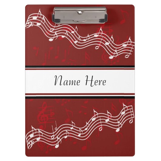 Klembord voor muzieknotitie (Voorkant)