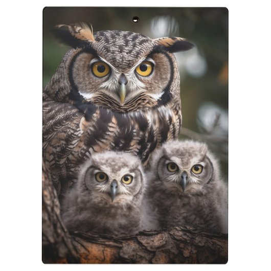 Klembord voor Owl Family (Achterkant)
