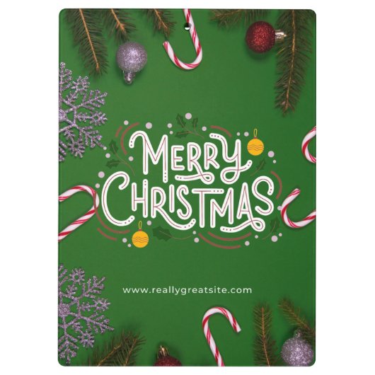 Klembord voor prettige kerst (Achterkant)