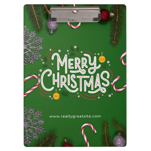 Klembord voor prettige kerst (Voorkant)