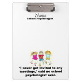 Klembord voor psycholoog op school (Voorkant)