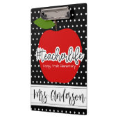 Klembord voor rode Apple-leerkracht (Links)