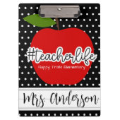 Klembord voor rode Apple-leerkracht (Voorkant)