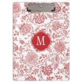 Klembord voor rode en witte Floral (Voorkant)