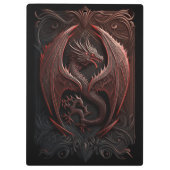 Klembord voor rode en zwarte draak (Achterkant)