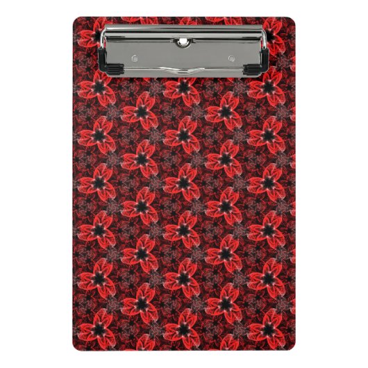 Klembord voor rode en zwarte Floral Show (Voorkant)