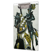 Klembord voor school/Kantoor met Knight On Horseba (Links)