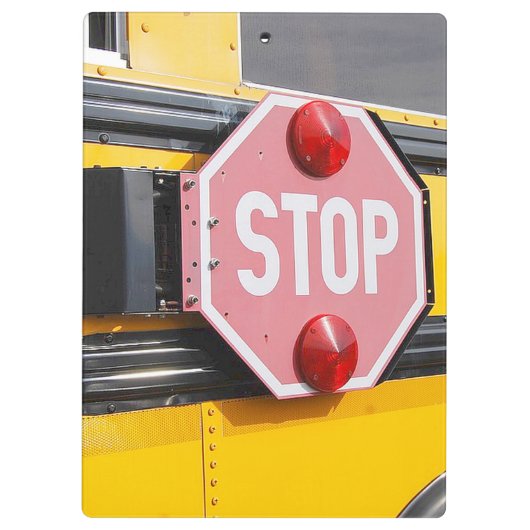 Klembord voor schoolbus stoppen (Achterkant)