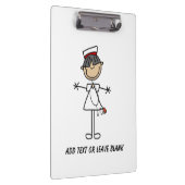 klembord voor verpleegkundigen van Aziatische Vrou (Rechts)