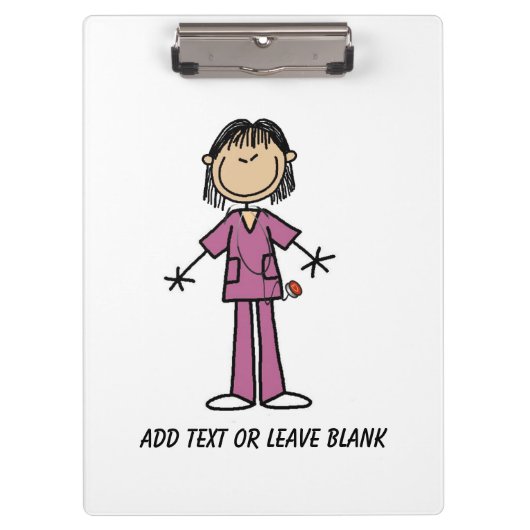 klembord voor verpleegkundigen van Aziatische Vrou (Voorkant)