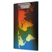 Klembord voor wereldkaart overdag en nacht (Links)