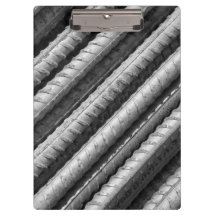 Klembord voor zwart-wit en grijs rebar