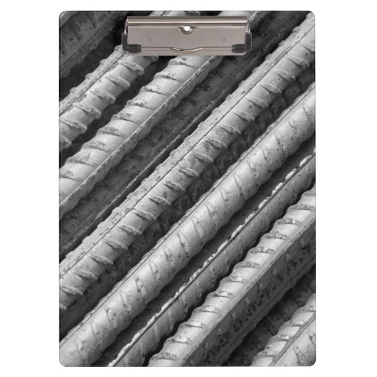 Klembord voor zwart-wit en grijs rebar (Voorkant)