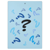 Klembord - Vragen in vervagen (Achterkant)