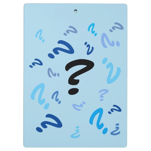 Klembord - Vragen in vervagen (Achterkant)