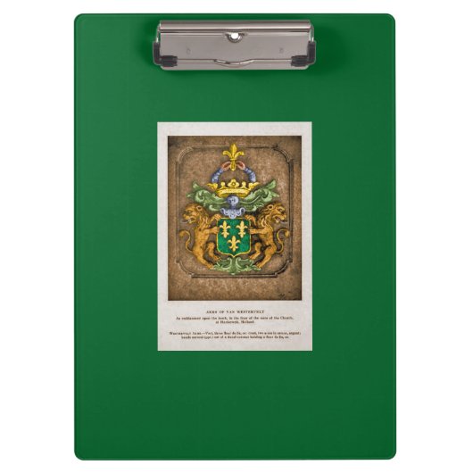 Klembord: Wapenjassen van Westerfield Klembord (Voorkant)