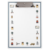 Klembord Wereldbol basisschool (Voorkant)