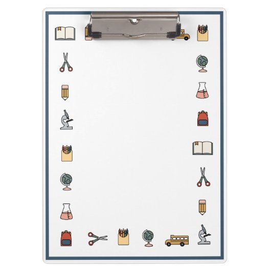 Klembord Wereldbol basisschool (Voorkant)