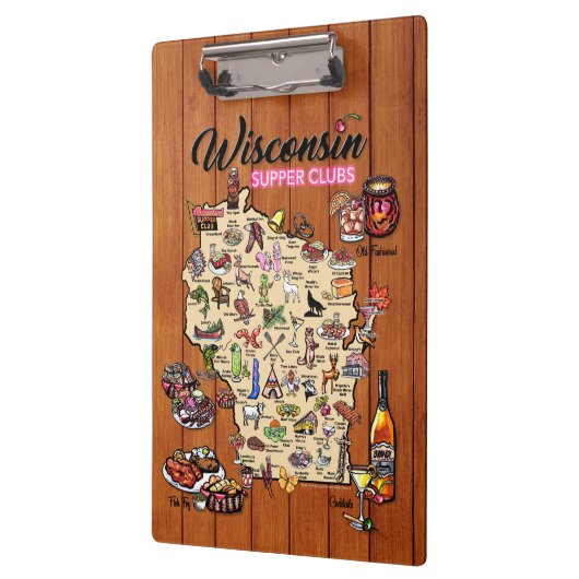 Klembord - Wisconsin Supper Club Map (Links)