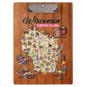 Klembord - Wisconsin Supper Club Map (Voorkant)