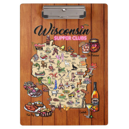 Klembord - Wisconsin Supper Club Map