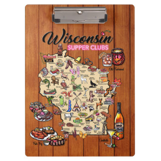 Klembord - Wisconsin Supper Club Map