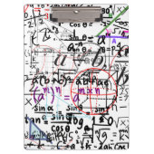 Klembord wiskunden patterned (Voorkant)