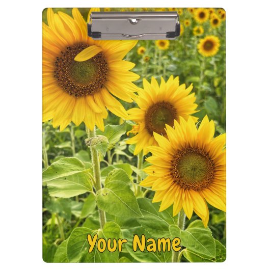 Klembord "Zonnebloem" (Voorkant)