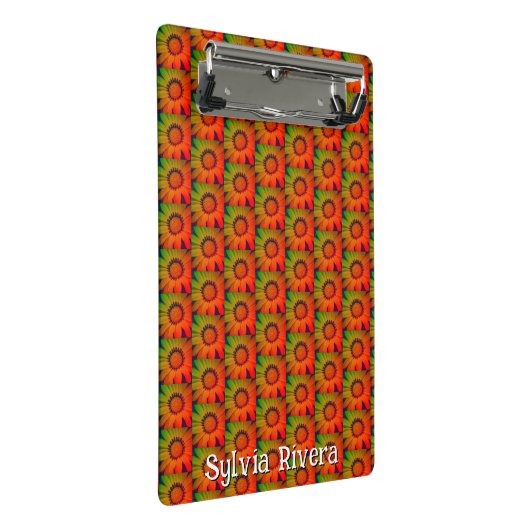 Klembord "Zonnebloempatroon" (Schuin)