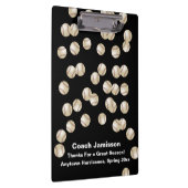 Klembord, zwart, Baseball Coach Klembord (Rechts)