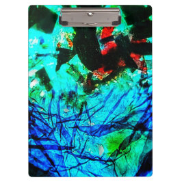 Klembordblauw abstract gerecycled kunststofmotief klembord