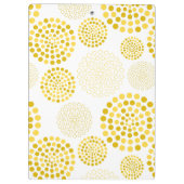 Klembordgele cirkelpatroon klembord (Achterkant)