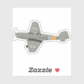Klemm Kl 35 Duits WW2-vliegtuig Sticker (Vel)
