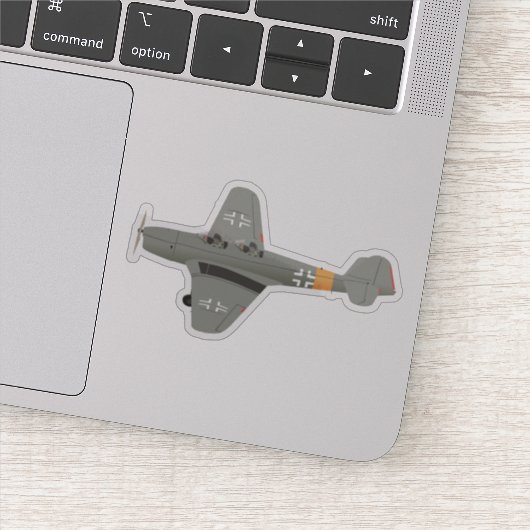 Klemm Kl 35 Duits WW2-vliegtuig Sticker (Detail)