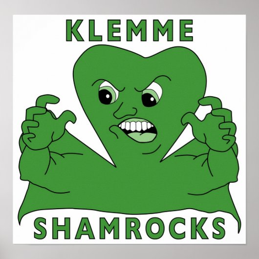 Klemme Shamrocks Poster (Voorkant)