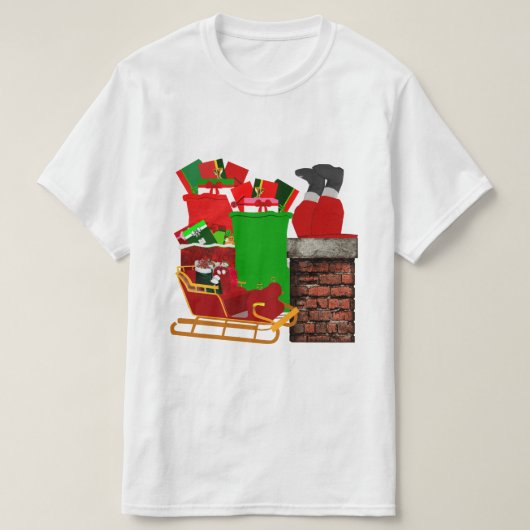 Klemmende Kerstman Tri-Blend T-shirt (Design voorkant)
