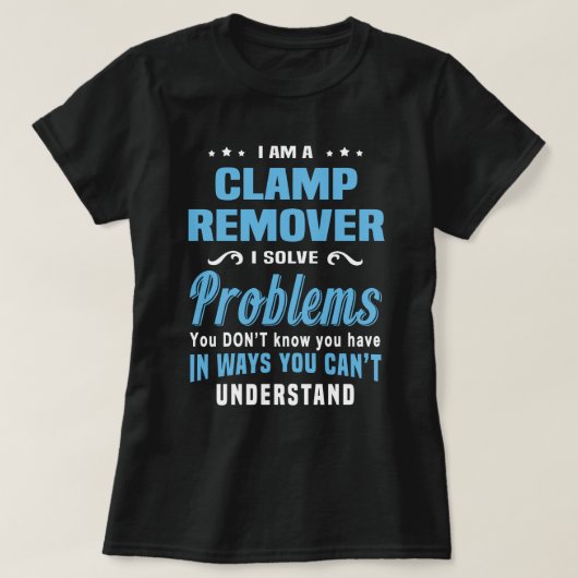 klemverwijderaar t-shirt (Design voorkant)