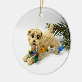 Klen van Imal Terrier Dog kerstversiering Keramisch Ornament (Links)