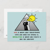 Klench de eerste solidariteit tegen de tirannie va briefkaart (Voorkant / Achterkant)