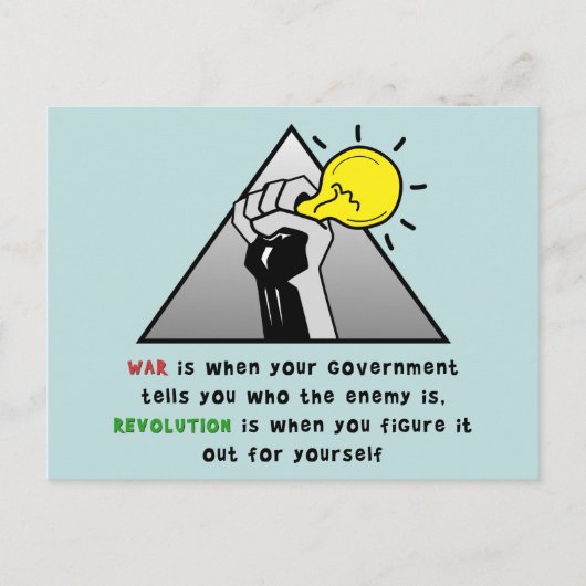 Klench de eerste solidariteit tegen de tirannie va briefkaart (Voorkant)