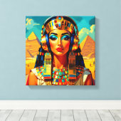 KLEOPATRA KONINGIN VAN DE NIJL CANVAS AFDRUK (Insitu (Houten vloer))