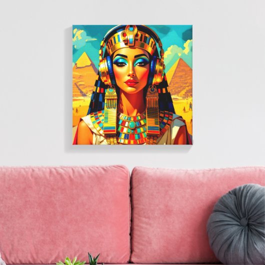 KLEOPATRA KONINGIN VAN DE NIJL CANVAS AFDRUK (Insitu (Woonkamer))